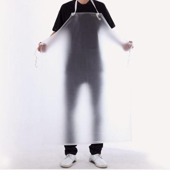 【HOT】 PVC Apron Waterproof Oil-Proof Transparent For Kitchen Housework ...