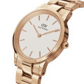 Daniel Wellington White Dial Rose Gold Stainless Steel Watch For Unisex DW00100209. 