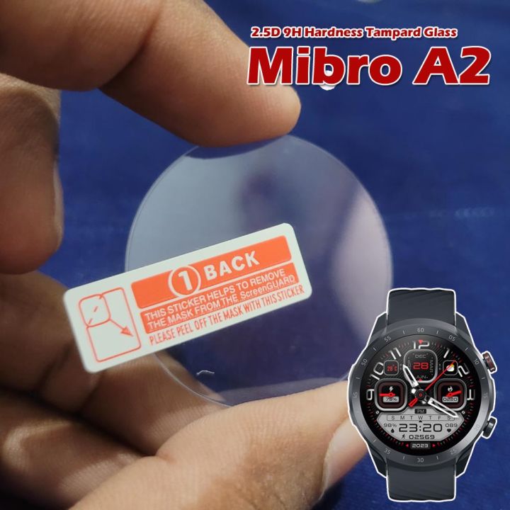 2.5D 9H Hardness Tampered Glass Screen Protector For Mibro A2 Watch