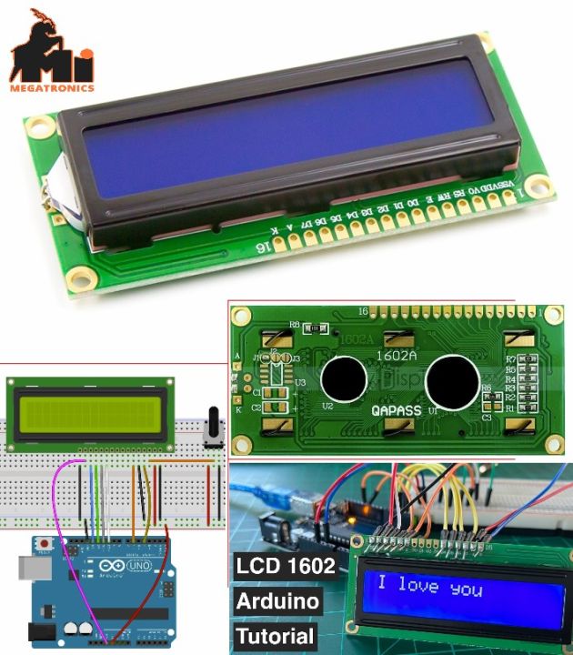 LCD1602 16x2 Parallel LCD Display Blue Backlight LCD16*2 Arduino PIC 8051