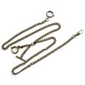 Classic Pocket Watch Double Albert Chain T-Bar Watch Chain Link Vintage Heavy Duty Pocket Chain Men Fashion Accessories. 