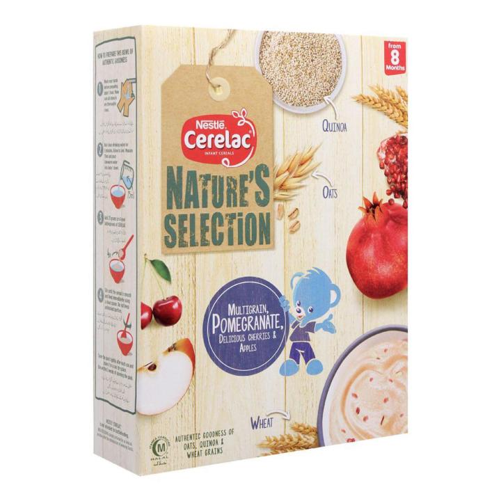 Baby Food - NESTLE CERELAC Nature's Selection (Multigrain,Pomegranate, & Cherries) 350g