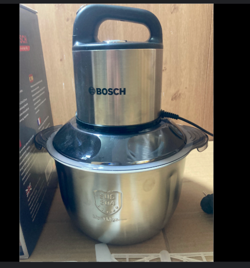 Bosch 3L Electric Meat & Vegetable Chopper – Stainless Steel Bowl | 6 ...