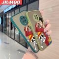 JIUMOO For Infinix Note 7 Infinix X690 Case Fashion Tide Cool Boy Frosted Transparent Back Cover Lens Camera Protect Phone Case Silicone Edge Full Cover Casing Hard Cases. 