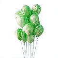 Green Marble Balloons 12pcs. 