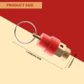 Pressure relief valve 1/4 Zoll PT air compression valve red + gold. 