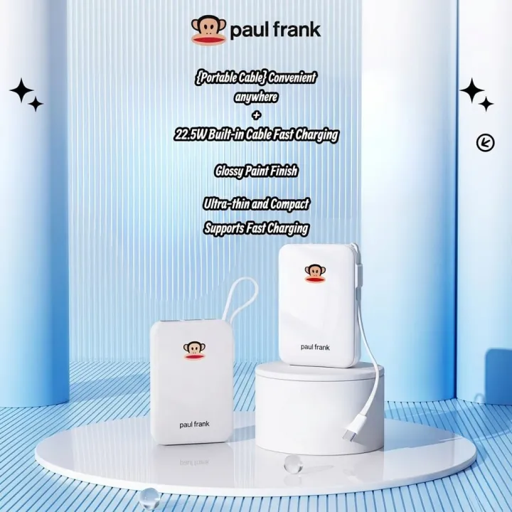 Paul%20Frank%2010000mAh%20Power%20Bank%2022.5W%20Fast%20Charging%20Built-in%20Cable%20Type-C%20Input%203C%20Certified%201%20USB%20Port%20High-Speed%20Portable%20Power%20Bank%20(Blue)%20-%20Image%204