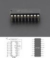 1pcs HT12D  IC For Remote Control Systems. 