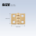 12pcs 1/12 Miniature Furniture Cabinet Closet Mini Hinges - Golden. 