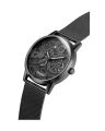 Guess Mens Black Stainless Steel Case Black Dial Black Mesh Stainless Steel Bracelet Watch-GW0538G3. 