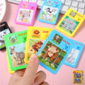 2 / 4 / 6 - Pcs Set - Cartoon Animal Pattern Sliding Puzzle Toys For Kids Fun and Brain Game - Jigsaw Slide Puzzles - Slideways Puzzle Boys Girls Baby Toy. 