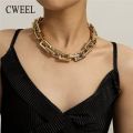 Cweel Choker Necklace For Women Chains On The Neck Punk Goth African Gold Color Boho Accessories Party. 