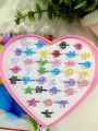 Adjustable Alphabet Little Girl Rings | Trendy Cute Fashion Color Plated– Elegant & Colorful Enamel Rings. 