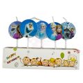 Frozen Candles - Cake Decoration Candles - Blue Colors - Girls Theme - Pack Of 5 Candles. 