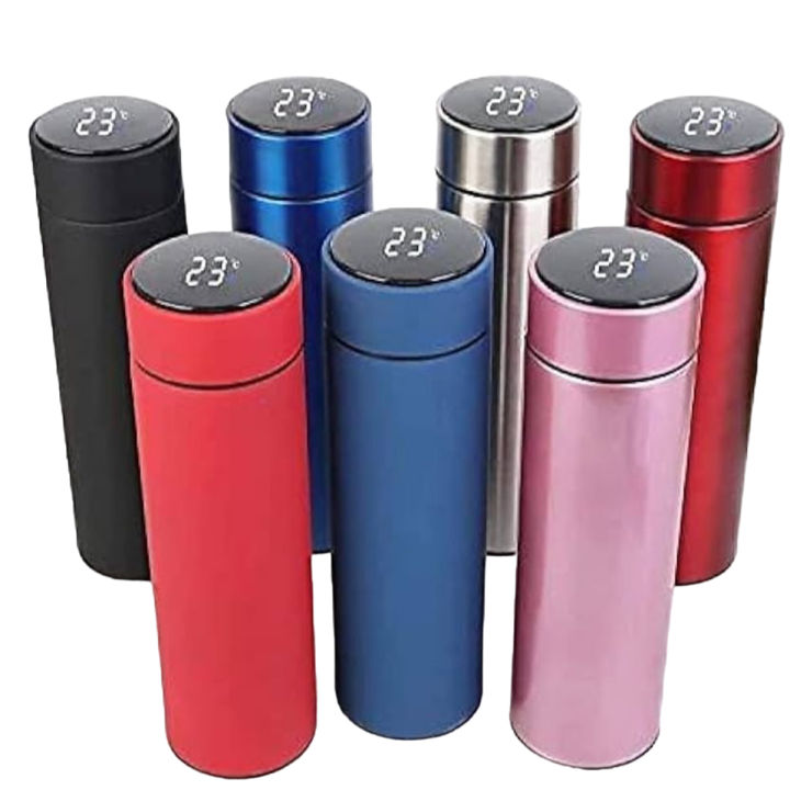 Temperature Display Vacuum Insulated Water Bottle 500ML, Thermo Flask