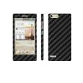 Huawei Ascend G6 Black Carbon Fiber Texture Mobile Skin. 