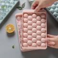 Ice Cube Tray Round Cubes Plastic Ice Cube Maker Mold With Lids. 