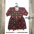 Pakistani Sindhi Cotton Ajrak 2 Pc Shirt / Frock & Trouser Stitched Dress for Girls (3 Months Baby - 17 Years Age) by Zenz Islamabad. 