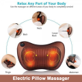 Back Massage Pillow with Heating Function - Electric Shiatsu Neck Massager Cushion Relax Neck / Back / Shoulder Cushion Muscle Relieve Car Home Use. 