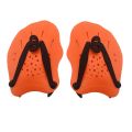 1 Pair Swimming Training Hand Paddles,for Adults Kids Unisex Black. 