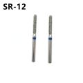 10Pcs Dental Lab Diamond Burs Medium FG 1.6mm for High Speed Handpiece Dentist Material SR-12. 