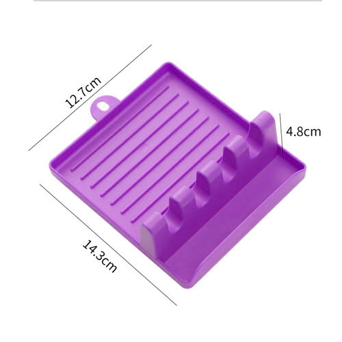 Kitchen Spoon Holders Fork Spatula Rack Shelf Organizer Plastic Spoon Rest Chopstick Holder Non