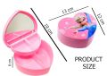 Heart Shape Cute Princess Jewellery Box for Baby Girls Makeup Box with Mirror for Girls. 