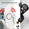 Independent Wood Door Alarm Sensor Window Detector With 80Db Buzzer Burglar Security Alarm System LR44 button Battery. 
