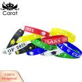 Carat Motivational Bracelets 12 Pcs Colorful Silicone Bracelets with Motivational Quotes Perfect Graduation Gift for Students Inspirational Wristbands for Classmates Elastic Unisex Design. 