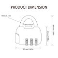 For zipper bags Combination lock Secure 3-digit For suitcases Anti- lock Multicolor Number code lock for Travel accessories Backpack lock Handbag lock Drawer lock Suitable for all ages. 