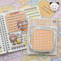 Panda Online 100 Sheets Abu Special Shaped Note Series Irregular Lattice Grid Memo Pad Checkered Sticky Notes Album Diary Journal Decorative DIY Scrapbooking. 
