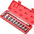 10 Pc 1/2″ Drive Socket Set 10-24mm Metric Sockets With “L” Wrench In Box | 10 Pc 1/2" Drive Metric Socket Set with sizes from 10mm to 24mm |  High-quality steel construction with corrosion-resistant finish | Durable and reliable tool set for professional. 