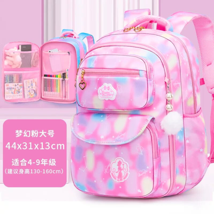 Bagzillas:Girls%20School%20Backpack%203rd%20to%206th%20Grade%20Big%20Capacity%20Collage%20LightWeight%20Backpack%20With%20Out%20keychain%20School%20bag%20For%20Girls%20School%20bag%20For%20Girls%20-%20Image%209