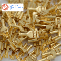 25/50/100 Pieces 6.3mm Female Spade Terminal Connectors Gold Brass Car Speaker Wire Connector For Car/Boat Speaker/Battery. 