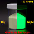 Glow in the Dark Green Pigment Phosphor Powder (100 Grams) for Epoxy Resin Paint DIY Decoration, Neon Night Glow Luminous Fluorescent Color. 