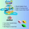 DIY Jumping Fish Track Set With 3 Colorful Jumping Dolphins Kids Happy Musical Dolphin Game Set For 3,4,5,6,7 Year Old. 