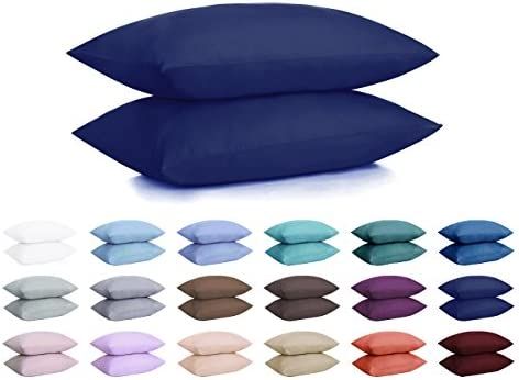 Pack of 2 Jersey cotton Pillow case plain for bedding  (20x28) inches