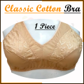 Classic Cotton Bra Brazier for Women Undergarments and Non-wired Brazzer with Chikan Embroidery. 