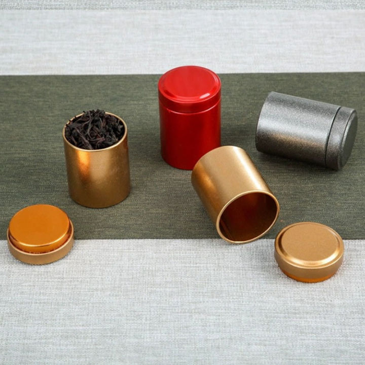 Emty Tea Box 2 Pcs Mini Empty Tea Tin Can Household Green Black Tea Sealed Jar ...