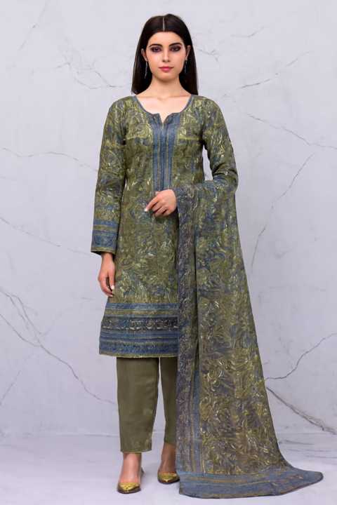 Fabron 3-Piece Unstitched Suit – Premium Fabric for Elegant Wear | Daraz.pk