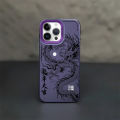 Phone Case For Redmi Note 7 9 10 11 12 PRO 5G 8 9S 10S 10X 4G Back Cover Double Colorful Silver Acrylic Hard Chinese New Year Dragon Year Lucky Bag Cartoon Fashion Luxury Cover Shockproof Protection. 
