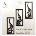 3 Pcs Wooden Wall Art Panels - Modern Home and Office Decor. 