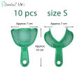 【Nice Day Toy Findings Store】2pcs Dental Impression Trays Pallets Denture Model Materials Teeth Holders Tools Teeth Dentures Tool. 