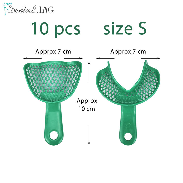 【Nice Day Toy Findings Store】2pcs Dental Impression Trays Pallets Denture Model Materials Teeth Holders Tools Teeth Dentures Tool