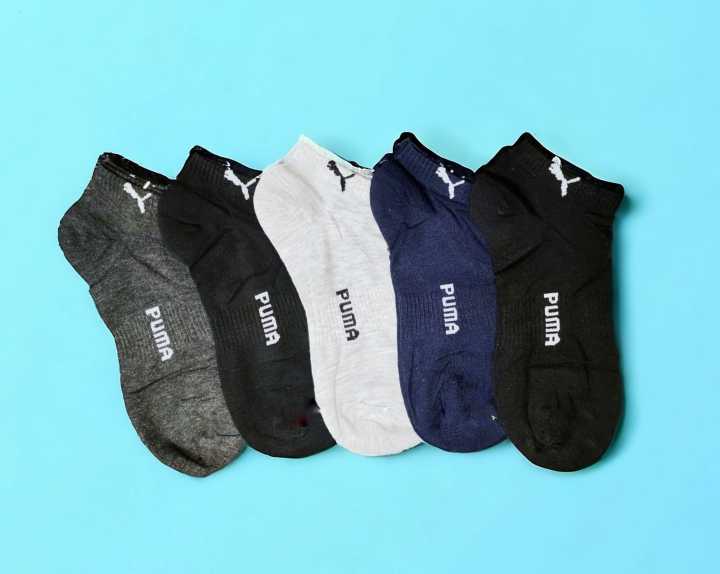 5 Pair Men Short Socks Spring and Summer Shallow Low Top Sport Short Socks Trend in Tube Socks
