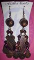 Copper Colour Chinese Earrings. 