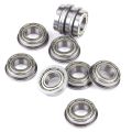 10 Pcs F688ZZ Flanged Radial Ball Bearings Metal Steel Double Shielded Flange Ball Bearing, 8 x 16 x 5mm for Motor. 
