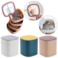 SAJEES 4-Layer 360 Degree Rotating ROUND Jewellery Organizer Box. 
