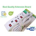 High Quality Extension Board multi plugs option With Multipurpose Extension Board With @ power Ports & 2 USB Charging Ports. 