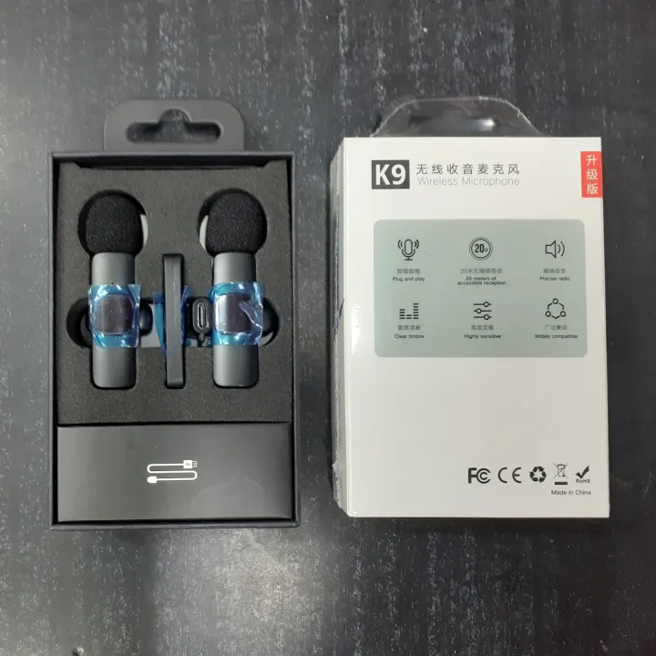 K9%202%20in%201%20Dual%20Microphone%20Mic%20Plug%20&%20Play%20USB%20Type%20C%20&%20iOS%20Wireless%20Lavaliere%20Microphone%20Auto%20Sync%20Noise%20Reduction%20NO%20APP%20or%20Bluetooth%20Needed-%20Dual%20Mic%20-%20Image%206